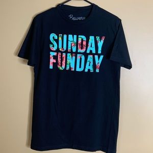 Men’s SUNDAY FUNDAY Graphic T-Shirt - Black, Small
